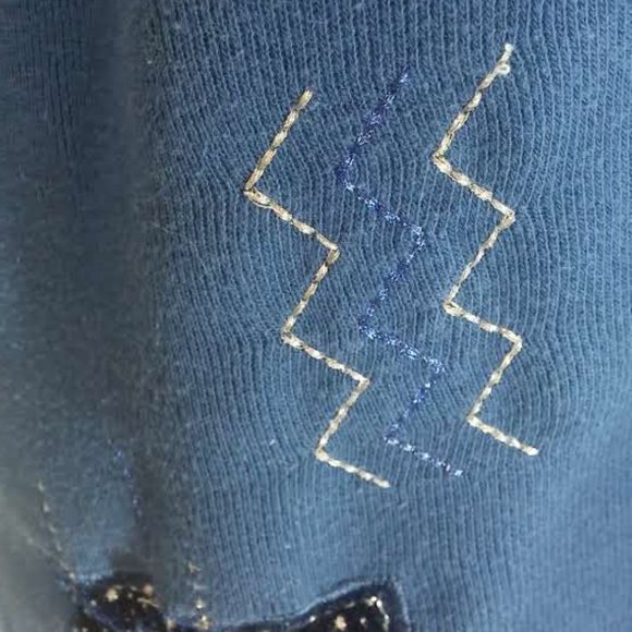 Bobbie Brooks Embroidered Knit & Velvet Tunic Top - Picture 5 of 6